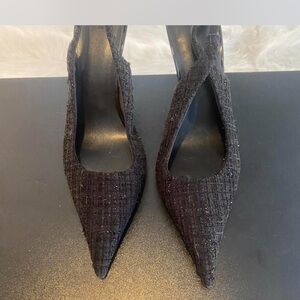 H&M Black Textured Women's Heels